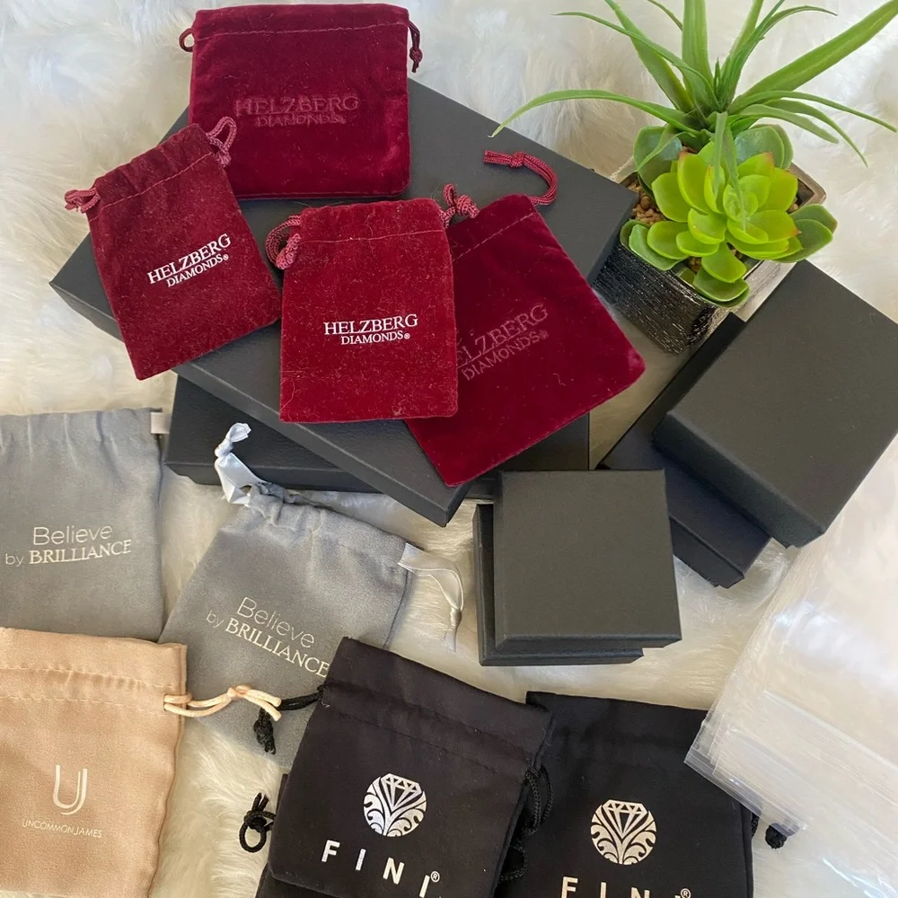 Colorful Drawstring Pouches Set